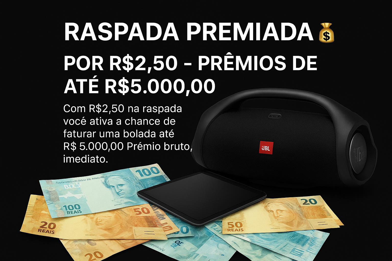 SONHO PREMIADO - R$ 2,50 - PRÊMIOS DE ATÉ R$2.500,00 